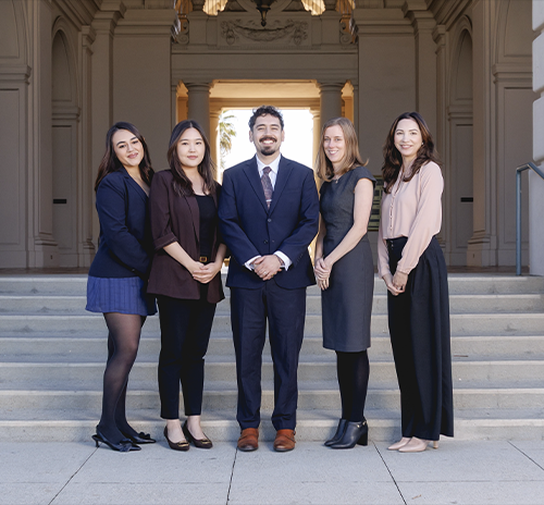 Group photo of five paralegals
